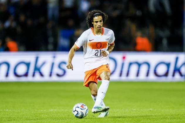 THESSALONIKI - Gjivai ZechiÃ«l of the Netherlands during the UEFA Nations League match between Greece and the Netherlands at Toumba Stadium on October 1, 2026, in Greece. KOEN VAN WEEL ANP xVIxANPxSportx xxANPxIVx 571101294 originalFilename: 571101294