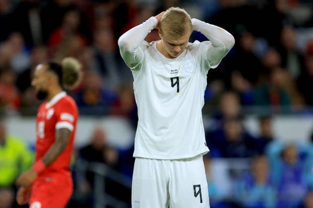 Wales v Norway - UEFA Nations League 2026 27 Group A4 MD3 Erling Haaland of Norway looks dejected during the UEFA Nations League 2026 27 group phase match between Wales and Norway at Cardiff City Stadium on October 1, 2026 in Cardiff, Wales. Cardiff Cardiff City Stadium Wales United Kingdom Copyright: xAllstarxPicturexLibraryxLtdx