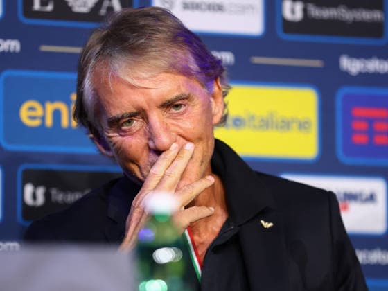 October 1, 2026, Saint-Denis, Ile-De-France, France: Head coach ROBERTO MANCINO of Italy during the press conference, PK, Pressekonferenz a day ahead of the UEFA Nations League 2026 27 groupe stage matchday 3 of 6 between FRANCE and ITALY at the Stade de France in Saint-Denis, France. Saint-Denis France - ZUMAc179 20261001_zep_c179_099 Copyright: xMickaelxChavetx