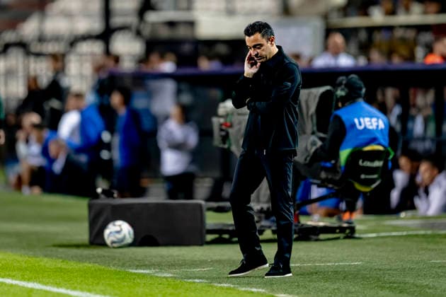 THESSALONIKI Netherlands head coach Xavi Hernandez during the UEFA Nations League match between Greece and the Netherlands at Toumba Stadium on October 1, 2026, in Thessaloniki, Greece. Photo by DeFodi Images