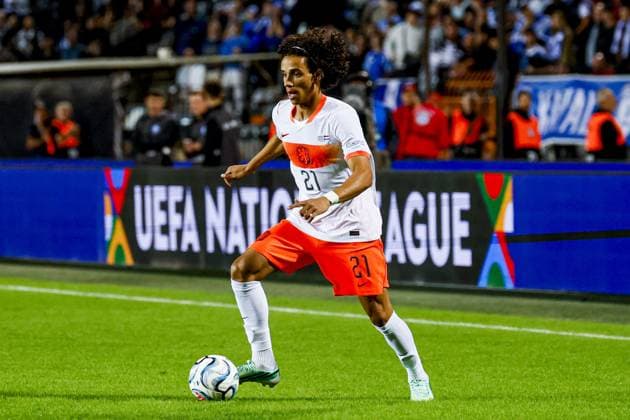 THESSALONIKI - Gjivai Zechiel of the Netherlands dribbles with the ball during the UEFA Nations League match between Greece and the Netherlands at the Toumba Stadium on 1 October 2026 in Thessaloniki, Greece. MARCEL TER BALS ANP UEFA Nations League 2026 27 xVIxANPxSportx xMarcelxterxBalsxIVx 571102195 originalFilename: 571102195