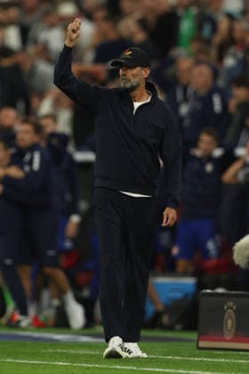 MUNICH, GERMANY - OCTOBER 01: Jurgen Klopp, manager of Germany national team, Nationalteam reacts during the UEFA Nations League 2026 27 League A match between Germany and Serbia at Allianz Arena on October 01, 2026 in Munich, Germany. Germany National team v Serbia National team Copyright: xx