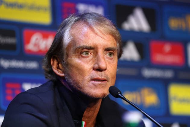 October 1, 2026, Saint-Denis, Ile-De-France, France: Head coach ROBERTO MANCINO of Italy during the press conference, PK, Pressekonferenz a day ahead of the UEFA Nations League 2026 27 groupe stage matchday 3 of 6 between FRANCE and ITALY at the Stade de France in Saint-Denis, France. Saint-Denis France - ZUMAc179 20261001_zep_c179_078 Copyright: xMickaelxChavetx