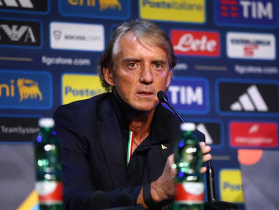 October 1, 2026, Saint-Denis, Ile-De-France, France: Head coach ROBERTO MANCINO of Italy during the press conference, PK, Pressekonferenz a day ahead of the UEFA Nations League 2026 27 groupe stage matchday 3 of 6 between FRANCE and ITALY at the Stade de France in Saint-Denis, France. Saint-Denis France - ZUMAc179 20261001_zep_c179_080 Copyright: xMickaelxChavetx