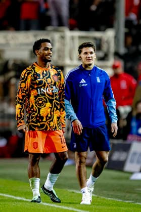 THESSALONIKI: Netherlands defender Jurriën Timber during the UEFA Nations League match between Greece and the Netherlands at Toumba Stadium on October 1, 2026, in Thessaloniki, Greece. Photo by DeFodi Images