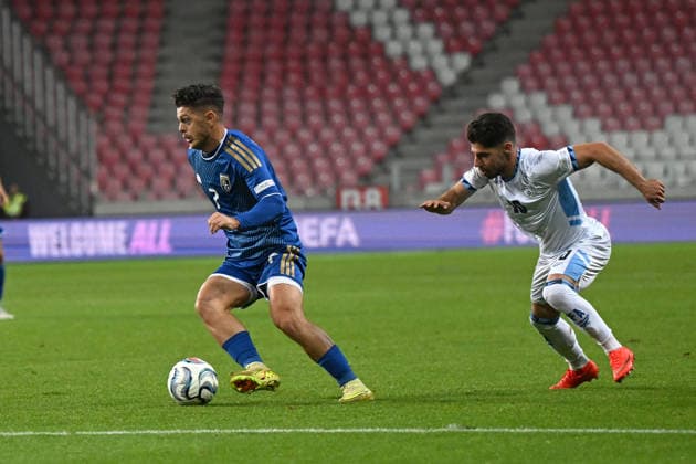 SOCCER - UEFA Nations League - Israel vs. Kosovo Photo by IPA ABACAPRESS.COM89192450 - Milot Rashica (Kosovo) during the Nations League phase, Matchday 3, League B Group B3, between Israel and Kosovo on October 1, 2026, at Nagyerdei Stadium in Debrecen, Hungary Haifa Israel  Copyright: xIPAxSport ABACAx