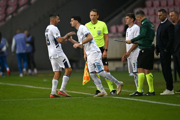 SOCCER - UEFA Nations League - Israel vs. Kosovo Photo by IPA ABACAPRESS.COM89192443 - Dor Turgeman (Israel) during the Nations League, Matchday 3, League B Group B3, between Israel and Kosovo on October 1, 2026, at Nagyerdei Stadium in Debrecen, Hungary Haifa Israel  Copyright: xIPAxSport ABACAx