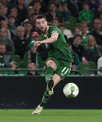 Ireland s Finn Azaz Republic of Ireland v Austria, UEFA Nations League, League B - Group 3, International Football, Aviva Stadium, Dublin, Ireland - 01 Oct 2026Dublin Aviva Stadium Ireland  Copyright: xLorrainexO Sullivan Shutterstockx 17178960ck