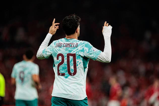 Joao Cancelo seen during UEFA Nations League Division A game between National Teams of Denmark and Portugal (Ernest Kolodziej Ball Raw Images) Copenhagen Parken Denmark Copyright: xErnestxKolodziejx ernestkolodziej_denmark_portugal_2627_5-14
