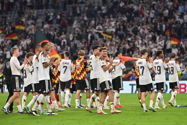GERMANY vs SERBIA CELEBRATION football Germany vs Serbia UEFA Nations league match at Allianz arena stadium , Munich 01.10.2026 Foto: FOOTBALL, SERBIA, GERMANY, UEFA NATIONS LEAGUE Munich Allianz arena Germany Copyright: xMarkoxMetlas xMNxPressx
