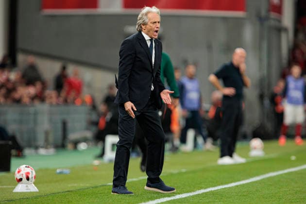 Jorge Jesus seen during UEFA Nations League Division A game between National Teams of Denmark and Portugal (Ernest Kolodziej Ball Raw Images) Copenhagen Parken Denmark Copyright: xErnestxKolodziejx ernestkolodziej_denmark_portugal_2627_6-43
