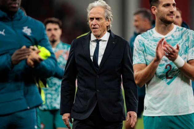 Jorge Jesus seen during UEFA Nations League Division A game between National Teams of Denmark and Portugal (Ernest Kolodziej Ball Raw Images) Copenhagen Parken Denmark Copyright: xErnestxKolodziejx ernestkolodziej_denmark_portugal_2627_6-79