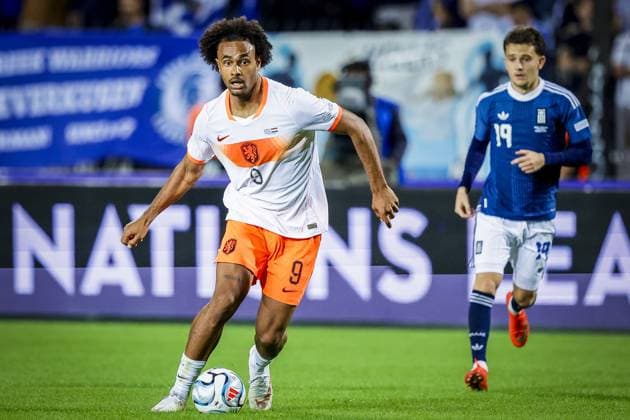 THESSALONIKI , 01-10-2026 , Toumba Stadium , season 2026 2027 , UEFA Nations League football , match between Greece and The Netherlands. picture shows Netherlands player Joshua Zirkzee Greece - Netherlands  x207794306x Copyright: