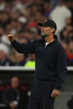 MUNICH, GERMANY - OCTOBER 01: Jurgen Klopp, manager of Germany national team, Nationalteam reacts during the UEFA Nations League 2026 27 League A match between Germany and Serbia at Allianz Arena on October 01, 2026 in Munich, Germany. Germany National team v Serbia National team Copyright: xx