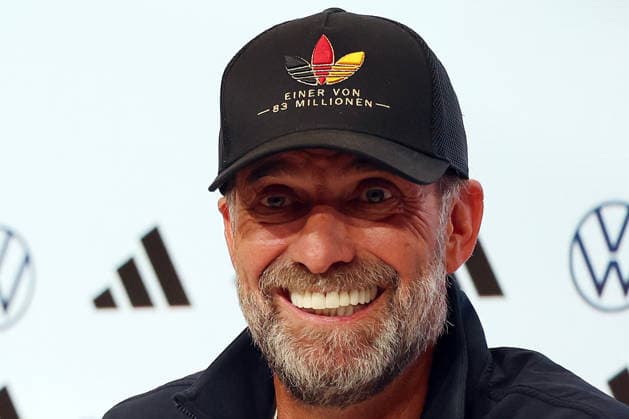 October 1, 2026, xrekx, Soccer UEFA Nations League, Germany vs. Serbia, press conference with Jürgen Klopp, Germany s coach, laughing, smiling, positive, satisfied, Munich