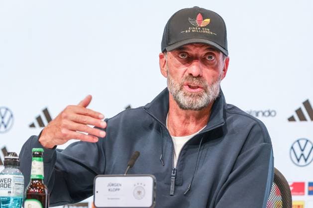 Head Coach Jürgen Klopp of Germany at the press conference following the home victory, Germany vs. Serbia, Soccer, DFL, DFB, UEFA Nations League, 2026–2027 season, group stage, Group B, Matchday 3 of 6, October 1, 2026, Munich, Bavaria, Germany Copyright: xkolbert-press MartinxAgüerax