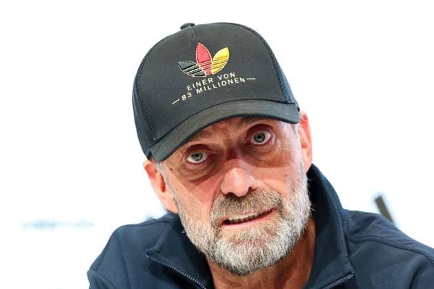 Head Coach Jürgen Klopp of Germany at the press conference following the home victory, Germany vs. Serbia, Soccer, DFL, DFB, UEFA Nations League, 2026–2027 season, group stage, Group B, Matchday 3 of 6, October 1, 2026, Munich, Bavaria, Germany Copyright: xkolbert-press MartinxAgüerax