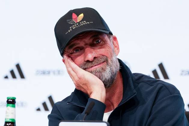 Head Coach Jürgen Klopp of Germany at the press conference following the home victory, Germany vs. Serbia, soccer, DFL, DFB, UEFA Nations League, 2026–2027 season, group stage, Group B, Matchday 3 of 6, October 1, 2026, Munich, Bavaria, Germany Copyright: xkolbert-press MartinxAgüerax