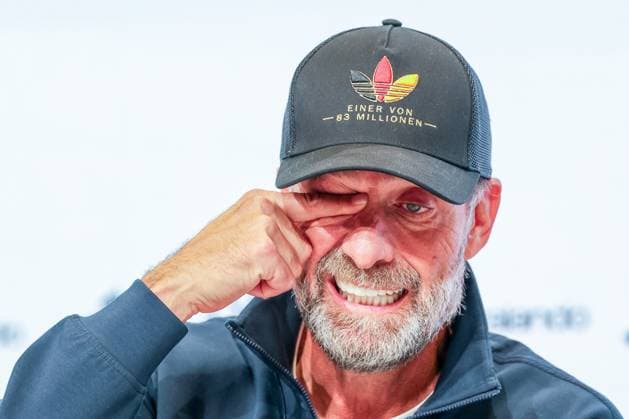 Head Coach Jürgen Klopp of Germany at the press conference following the home victory, Germany vs. Serbia, soccer, DFL, DFB, UEFA Nations League, 2026–2027 season, group stage, Group B, Matchday 3 of 6, October 1, 2026, Munich, Bavaria, Germany Copyright: xkolbert-press MartinxAgüerax