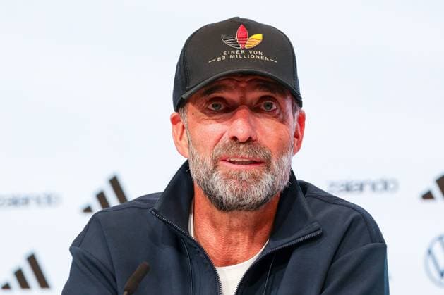 Head Coach Jürgen Klopp of Germany at the press conference following the home victory, Germany vs. Serbia, Soccer, DFL, DFB, UEFA Nations League, 2026–2027 season, group stage, Group B, Matchday 3 of 6, October 1, 2026, Munich, Bavaria, Germany Copyright: xkolbert-press MartinxAgüerax