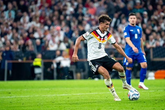 October 1, 2026, GER, Soccer, Men s, UEFA Nations League International Match, League A, Matchday 3, Germany vs. Serbia; Tom Bischof, Germany; 8 am Ball, Munich, Allianz Arena, Bavaria, Germany Copyright: xNordphoto Memmlerx