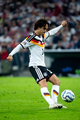 October 1, 2026, GER, Soccer, Men s, UEFA Nations League International Match, League A, Matchday 3, Germany vs. Serbia, Mika Baur (Germany), 14 on the ball, Munich, Allianz Arena, Bavaria, Germany Copyright: xNordphoto Memmlerx