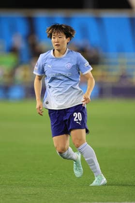 Manchester City Women gegen Real Madrid Women, 1. Oktober 2026, UEFA Women’s Champions League, Gruppenphase, Manchester City gegen Real Madrid, Aoba Fujino von Manchester City, Foto: Simon Stacpoole, Offside, Manchester, Großbritannien Copyright: xSimonxStacpoolexOffside