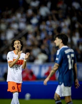 THESSALONIKI - Gjivai ZechiÃ«l of the Netherlands during the UEFA Nations League match between Greece and the Netherlands at Toumba Stadium on October 1, 2026, in Greece. KOEN VAN WEEL ANP xVIxANPxSportx xxANPxIVx 571123702 originalFilename: 571123702