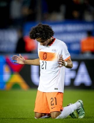 THESSALONIKI - Gjivai ZechiÃ«l of the Netherlands reacts after the 2-2 draw during the UEFA Nations League match between Greece and the Netherlands at the Toumba Stadium on October 1, 2026, in Greece. KOEN VAN WEEL ANP xVIxANPxSportx xxANPxIVx 571123747 originalFilename: 571123747