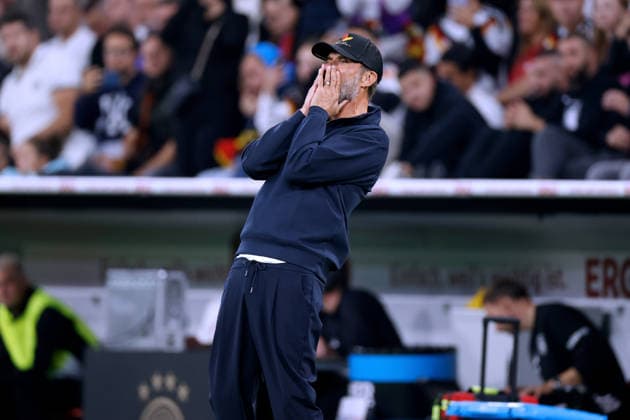 KLOPP, Jürgen, Head Coach of Team Germany, UEFA Nations League, 2026–2027 Season, Germany vs. Serbia, 2–0, October 1, 2026, Munich. DFL regulations prohibit any use of photographs as image sequences and or QUASI VIDEO Copyright: xLacixPerenyix