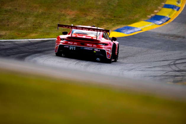 AUTO - IMSA - PETIT LE MANS 2026 911 BACHLER Klaus (aut), PREINING Thomas (aut), JAMINET Mathieu (frs), Manthey Racing, Porsche 911 GT3 R (992.2), action during the 2026 Motul Petit Le Mans, 11th round of the 2026 IMSA WeatherTech SportsCar Championship, from October 1 to 3, 2026 on the Michelin Raceway Road Atlanta in Braselton, Georgia, United States of America - BraseltonUnited States Copyright: xFabrizioxBoldonix