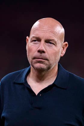Denmark v Portugal - UEFA Nations League 2026 2027 Copenhagen, Denmark - October 1: Denmark Head Coach Brian Riemer looks on during the UEFA Nations League 2026 2027 group D match between Denmark and Portugal at Parken Stadium on October 1, 2026 in Copenhagen, Denmark Copenhagen Parken Stadium Denmark Copyright: xLatinxSportxImagesx
