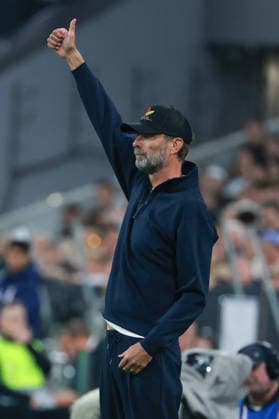 UEFA Nations League 26 27 Germany vs. Serbia on October 1, 2026, at the Allianz Arena in Munich. Coach Jürgen Juergen Jurgen Klopp. Germany is satisfied. Thumbs up. MH