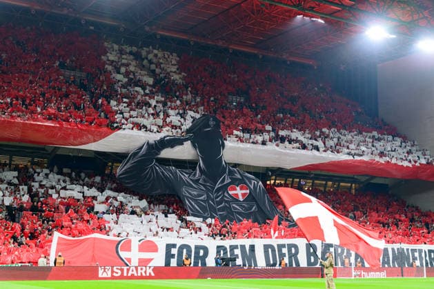Denmark v Portugal, UEFA Nations League, Copenhagen, Denmark Copenhagen, Denmark. 01st, October 2026. Football fans of Denmark seen on the stands during the UEFA Nations League match between Denmark and Portugal at Parken in Copenhagen. Denmark, Copenhagen, Parken  Copyright: xGonzalesxPhoto DennisxJacobsenx