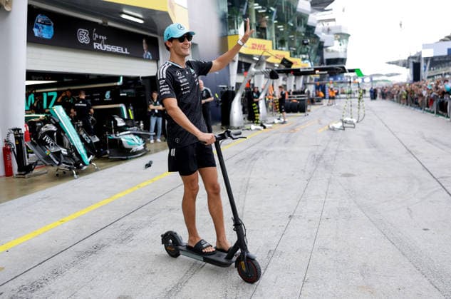 F1 - BAHRAIN GRAND PRIX IN MALAYSIA 2026 RUSSELL George (gbr), Mercedes AMG F1 Team W17, portrait during the 2026 Formula 1 Bahrain Grand Prix in Malaysia, 16th round of the 2026 Formula One World Championship, WM, Weltmeisterschaft from October 2 to 4, 2026 on the Sepang International Circuit, in Sepang, Malaysia - SepangMalaysia Copyright: xDPPIx