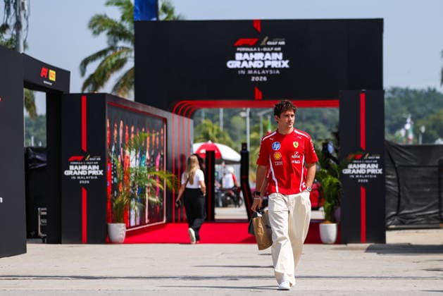 F1 - BAHRAIN GRAND PRIX IN MALAYSIA 2026 LECLERC Charles (mco), Scuderia Ferrari SF-26, portrait during the 2026 Formula 1 Bahrain Grand Prix in Malaysia, 16th round of the 2026 Formula One World Championship, WM, Weltmeisterschaft from October 2 to 4, 2026 on the Sepang International Circuit, in Sepang, Malaysia - SepangMalaysia  Copyright: xANTONINxVINCENTx