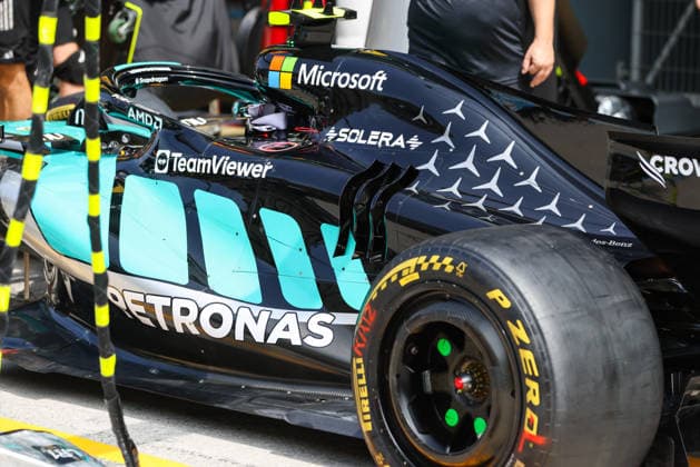 F1 - BAHRAIN GRAND PRIX IN MALAYSIA 2026 Mercedes AMG F1 Team W17, mechanical detail engine cover during the 2026 Formula 1 Bahrain Grand Prix in Malaysia, 16th round of the 2026 Formula One World Championship, WM, Weltmeisterschaft from October 2 to 4, 2026 on the Sepang International Circuit, in Sepang, Malaysia - SepangMalaysia Copyright: xANTONINxVINCENTx