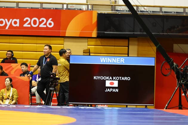 Asian Games 2026 Aichi-Nagoya, Japan Wrestling MFS 65 Kg India™s Sujeet Vs Iran™s Ebrahimzadeshsav Sujeet won by10-0 Aichi, Nagoya Gifu Perfectural Green Stadium Japan Copyright: xSeshadrixSukumarx