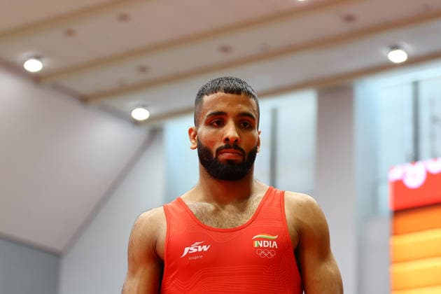 Asian Games 2026 Aichi-Nagoya, Japan Wrestling MFS 65 Kg India™s Sujeet Vs Iran™s Ebrahimzadeshsav Sujeet won by10-0 Aichi, Nagoya Gifu Perfectural Green Stadium Japan Copyright: xSeshadrixSukumarx