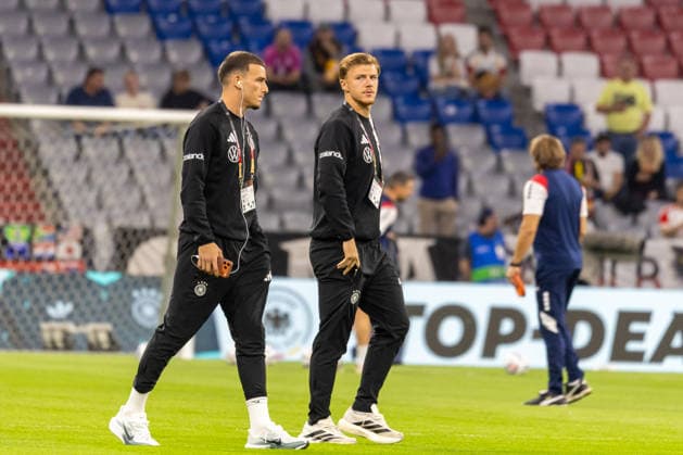 Soccer: UEFA Nations League 2026–2027, Matchday 3: Germany vs. Serbia, Allianz Arena, Munich. Said El Mala (Germany), 7; Vitaly Janet (Germany), 23 Copyright: xMichellexLukax
