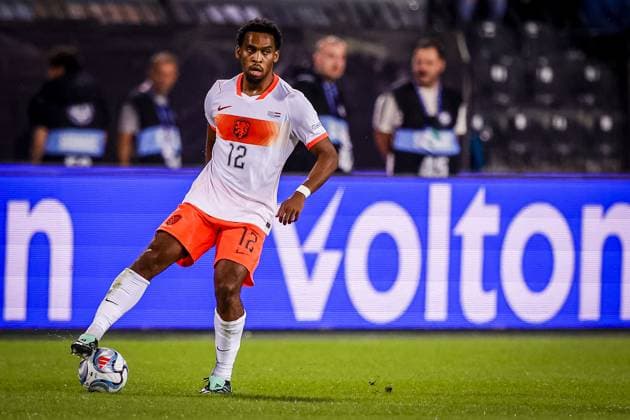 THESSALONIKI , 01-10-2026 , Toumba Stadium , season 2026 2027 , UEFA Nations League football , match between Greece and The Netherlands. picture shows Netherlands player Jurrien Timber Greece - Netherlands x207801549x Copyright: