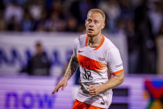 THESSALONIKI , 01-10-2026 , Toumba Stadium , season 2026 2027 , UEFA Nations League football , match between Greece and The Netherlands. picture shows Netherlands player Mexx Meerdink Greece - Netherlands x207801583x Copyright: