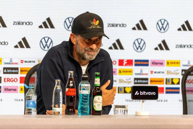 Soccer: UEFA Nations League 2026–2027, Matchday 3: Germany vs. Serbia at the Allianz Arena in Munich. Jürgen Klopp, Germany’s national team coach, at the post-match press conference following the Germany vs. Serbia game. Copyright: xMichellexLukax