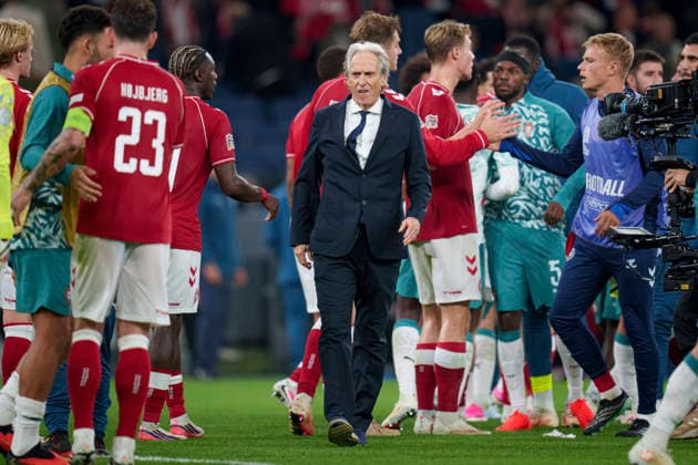 DENMARK Nations League Denmark Portugal Portugal s National Coach Jorge Jesus after the Nations League match between Denmark and Portugal at Parken, Thursday, October 1, 2026. Photo by Liselotte Sabroe, Ritzau Scanpix, Copenhagen, Denmark  Copyright: Ritzau Scanpix LiselottexSabroex spdk20261001-230424-L imago is entitled to issue a simple usage license at the time of provision. Personality and trademark rights as well as copyright laws regarding art-works shown must be observed. Commercial use at your own risk., Copenhagen Denmark
