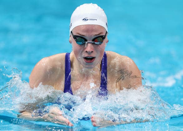 October 2, 2026, Sydney, Nsw, Australia: TARA KINDER competes in the WomenÃ¢â‚¬â ¢s 200m breaststroke heats during the 2026 Australian Short Course Championships. Sydney Australia - ZUMAt173 20261002_zsp_t173_018 Copyright: xStephanexThomasx