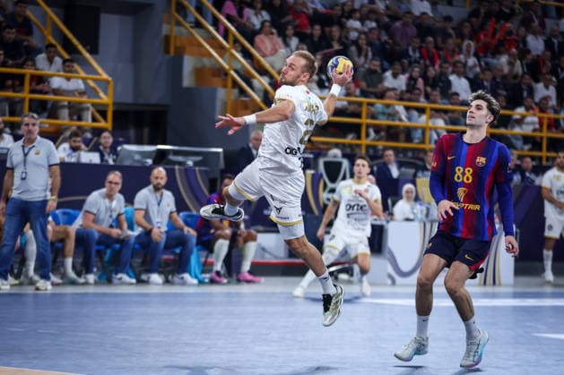 Barcelona v Veszprem - 19th IHF Men s Club World Championship, WM, Weltmeisterschaft 2026 - Final Luka Cindric of Veszprem plays during the 19th IHF Men s Club World Championship 2026 final match between Barcelona and Veszprem at the New Administrative Capital Covered Hall on October 1, 2026. New Cairo -New Capital Egypt  Copyright: xAymanxArefx originalFilename:aref-notitle261001_npWM0.jpg