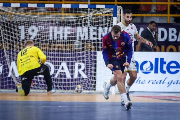 Barcelona v Veszprem - 19th IHF Men s Club World Championship, WM, Weltmeisterschaft 2026 - Final Aleix Gomez Abello of Barcelona plays during the final match of the 19th IHF Men s Club World Championship 2026 between Barcelona and Veszprem at the New Administrative Capital Covered Hall on October 1, 2026. New Cairo -New Capital Egypt  Copyright: xAymanxArefx originalFilename:aref-notitle261001_nppI7.jpg