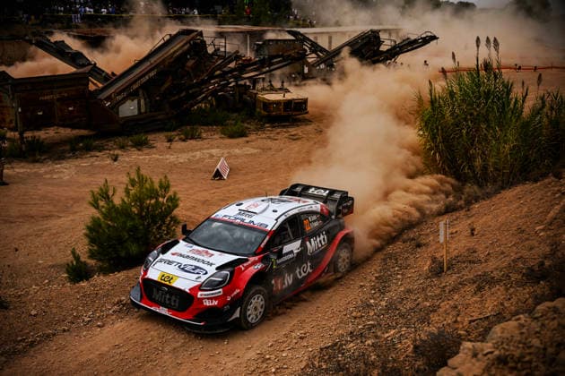 FIA WRC, Motorsport Rallye, WM Rally Italia Sardegna 2026 Martins Sesks and co-driver Renars Francis drive their M Ford World Rally Team Ford Puma Rally1 during shakedown at the FIA World Rally Championship WRC Rally Italia Sardegna in Alghero, Sardinia, Italy, on October 1, 2026. Alghero Sardinia Italy Copyright: xLucaxBarsalix originalFilename:barsali-wrcrally261001_np7Po