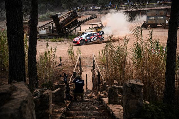 FIA WRC, Motorsport Rallye, WM Rally Italia Sardegna 2026 Sami Pajari and co-driver Marko Salminen of Toyota Gazoo Racing WRT face the press during shakedown in a Toyota GR Yaris Rally1 at the FIA World Rally Championship WRC Rally Italia Sardegna in Alghero, Sardinia, Italy, on October 1, 2026. Alghero Sardinia Italy Copyright: xLucaxBarsalix originalFilename:barsali-wrcrally261001_npAue