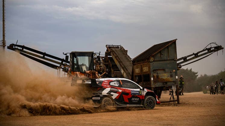 FIA WRC, Motorsport Rallye, WM Rally Italia Sardegna 2026 Sami Pajari and co-driver Marko Salminen of Toyota Gazoo Racing WRT face the press during shakedown in a Toyota GR Yaris Rally1 at the FIA World Rally Championship WRC Rally Italia Sardegna in Alghero, Sardinia, Italy, on October 1, 2026. Alghero Sardinia Italy  Copyright: xLucaxBarsalix originalFilename:barsali-wrcrally261001_npdZh